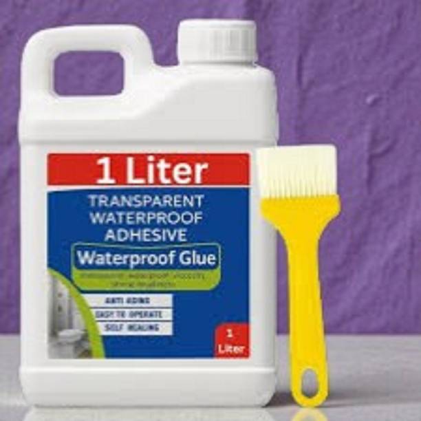 DHRUVIKA ENTERPRISE Premium Crack Seal Glue with Brush Transparent Waterproof Glue for Roof Leakage Epoxy Floor Coating Paint