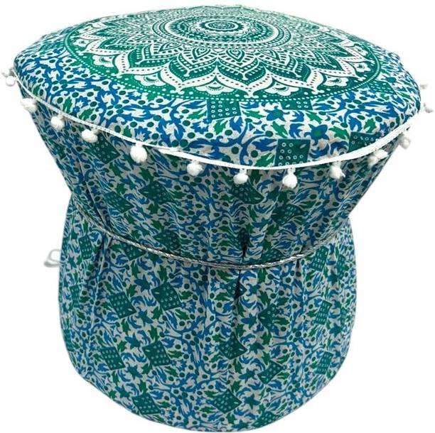 POSHMANDALA MUDDA COVER green cover Floor Chair