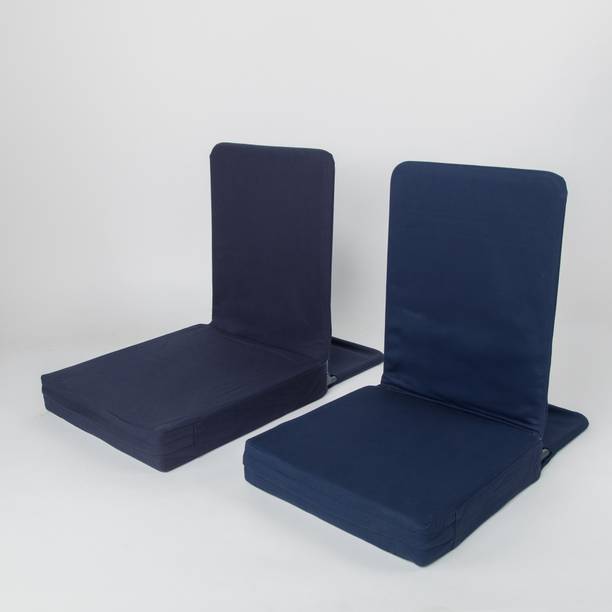 Moksh Intenational Navy Blue Full Fold Meditation Floor Chair - Big Blue Meditation Chair, Floor Chair, Reading Chair
