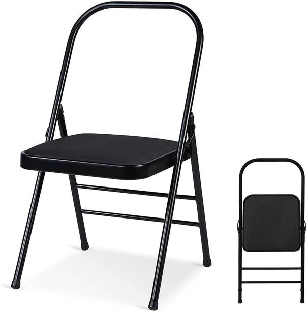 IRIS Foldable Yoga Chair for Relieve Back Pain, Balance Training Black Yoga Chair