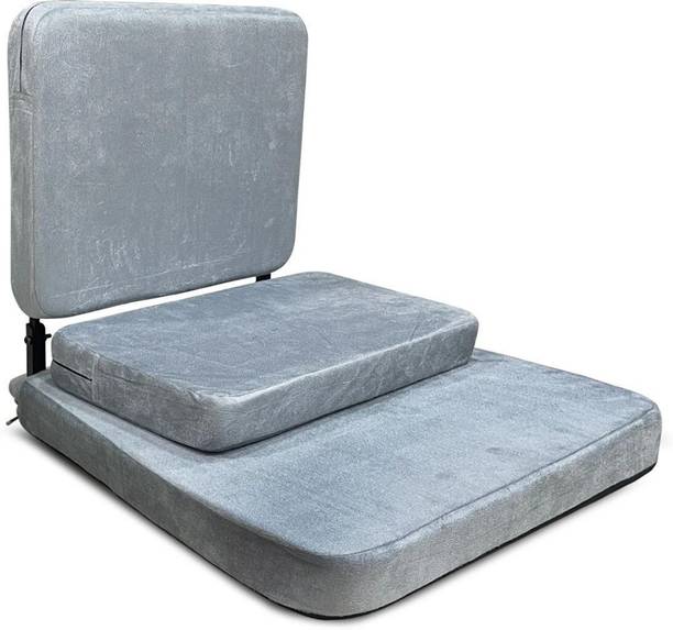 KAWACHI Premium 90° Yoga Meditation Chair 90° Back Support Grey Yoga Chair, Floor Chair, Meditation Chair, Reading Chair