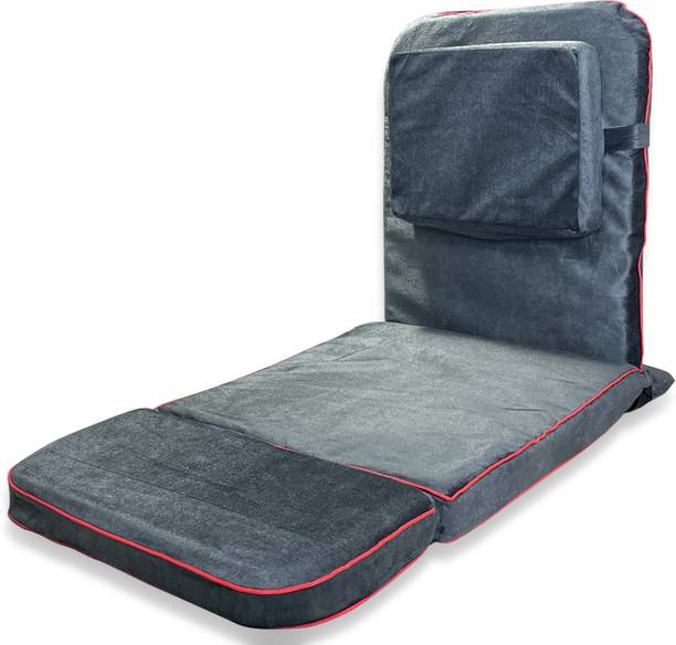 KAWACHI Advance Meditation Chair Back Support 80-90 Degree Angle, Foldable Floor Seat Grey Floor Chair, Meditation Chair, Reading Chair