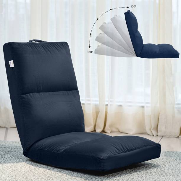 MY ARMOR Reclining Floor Chair for Living Room, Navy Blue Meditation Chair, Yoga Chair, Reading Chair, Floor Chair, Lazy Chair