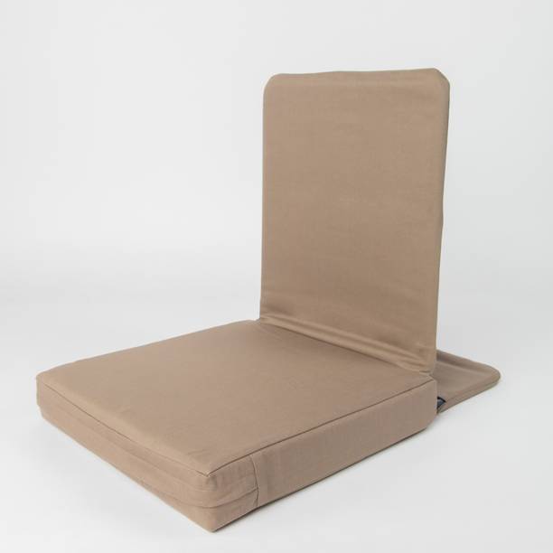 Moksh Intenational Beige Full Fold Meditation Floor Chair - Big Beige Meditation Chair