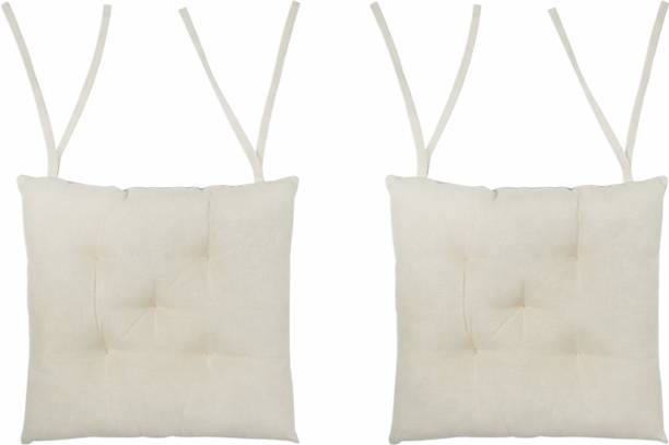 SumoFabric Buffy Chair Pads (Chair Cushions) Pack of 2 Beige Floor Chair