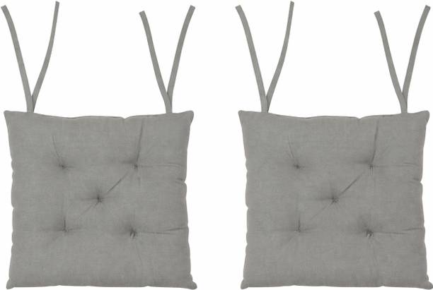 SumoFabric Buffy Chair Pads (Chair Cushions) Pack of 2 Grey Floor Chair