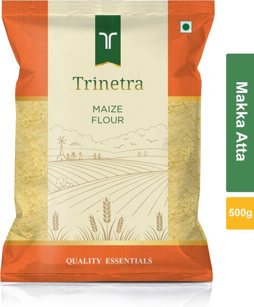 Trinetra Best Quality Makka Atta (Maize Flour)-500gm (Pack Of 1)