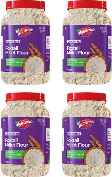 Nutriarrow Foxtail Millet Flour, Unpolished, Washed and Cleaned