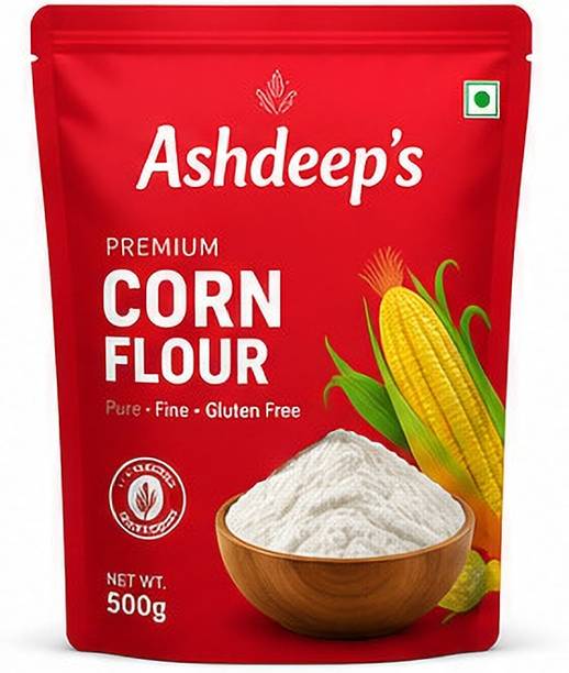 Ashdeep's Corn Flour Powder 500g Fine Texture for Cakes and Desserts