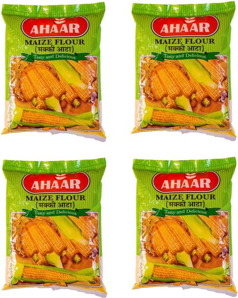 Ahaar Corn Flour / Makki Atta, 500gm Each
