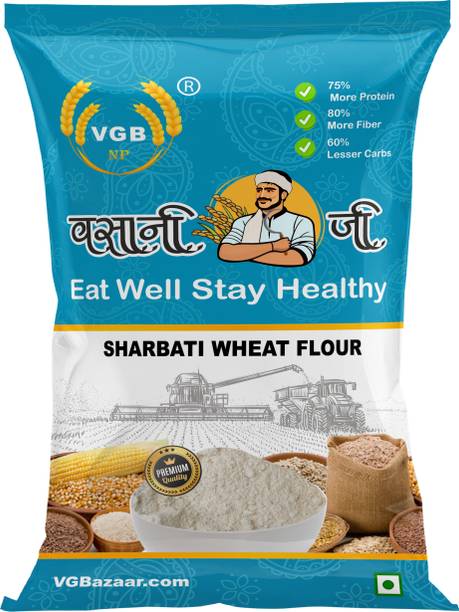 वीजीबीएनपी 100% नैचुरल एंड ओरिजिनल शरवती वीट फ्लोर ( गेहू का आटा) गेहू आटा- 1kg