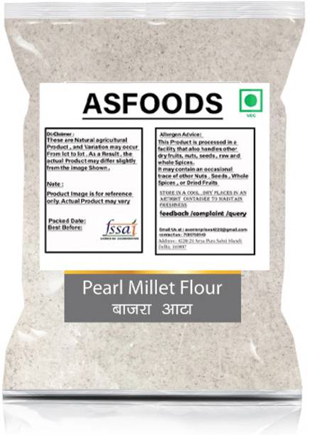 ASFOODS Best Quality Bajra Atta (Pearl Millet Flour)-100gm (Pack Of 1)