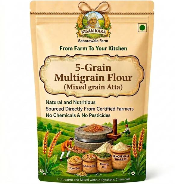 kisankaka.com 5-Grain Multigrain Flour| Mixed grain Atta