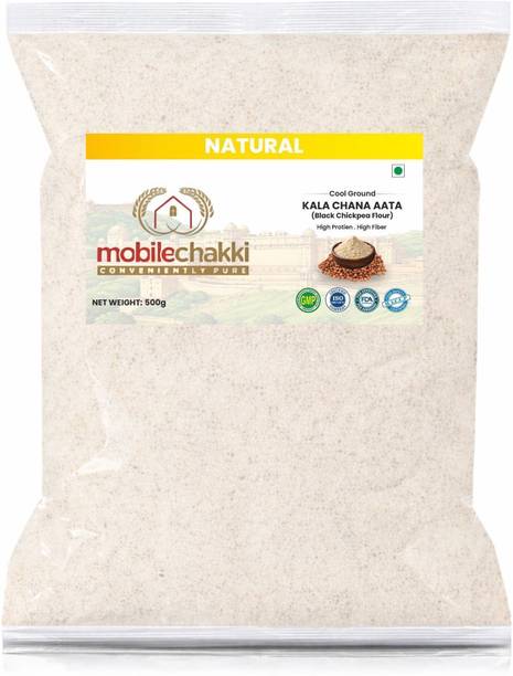 MOBILE CHAKKI Premium Kala Chana Atta | Bengal Gram Flour | High Protein & Fiber Rich