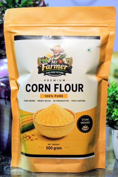 MR FARMER Premium Corn Flour I 100% Hand Made Stone-Grinding 500g