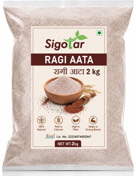 Sigotar Ragi Aata 2kg | Finger Millet Flour | Natural Calcium-Rich Millet Atta