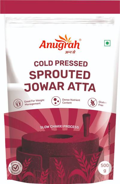 Anugrah Sprouted Jowar Atta - 500g | Nutrient-Rich & High Fiber