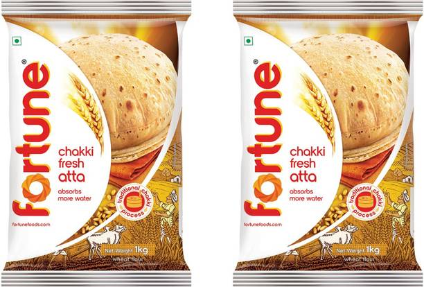 FORTUNE CHAKKI FRESH ATTA 1KG*2