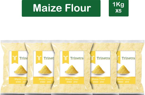 Trinetra Best Quality Makka Atta (Maize Flour)-5Kg (Packing)