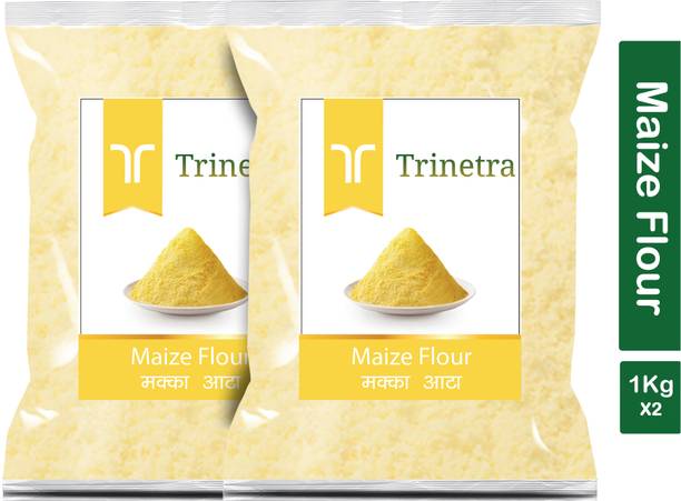 Trinetra Best Quality Makka Atta (Maize Flour)-2Kg (Packing)