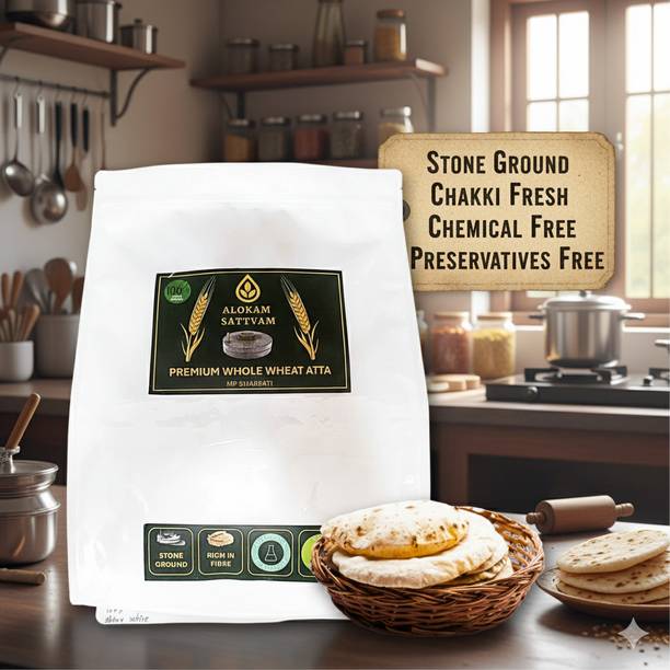 ALOKAM SATTVAM Chakki Fresh Premium Sharbati Wheat Flour