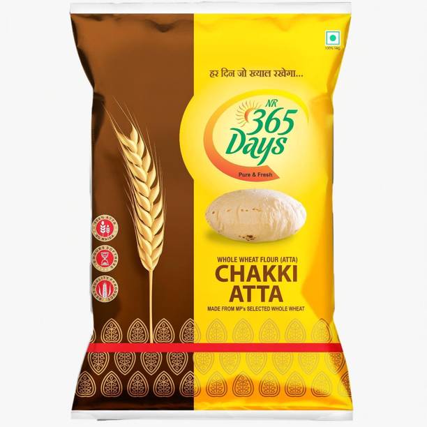 NR365DAYS Whole Wheat Chakki Atta for Soft Rotis | 100% Pure Wheat Flour | High Fiber