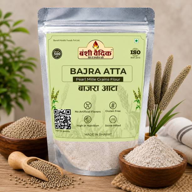 Banshivaidik Premium Bajra Atta | Natural Pearl Millet Flour | Stone Milled & Gluten Free
