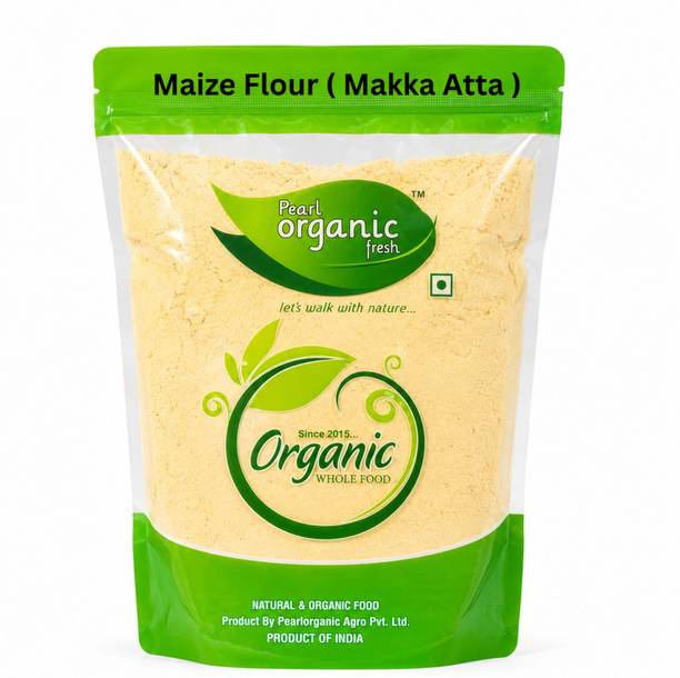 Pearl Organic Fresh Premium Makka Atta Makki Atta Maize Flour Makki Roti Flour Freshly Packed
