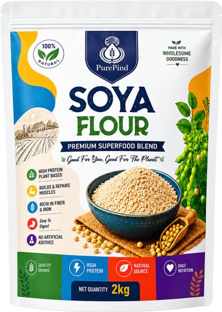 PurePind Soya Flour (Defatted) - 2 kg