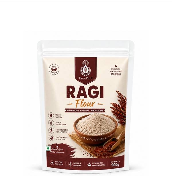 PurePind Sprouted Ragi Flour - 900 g