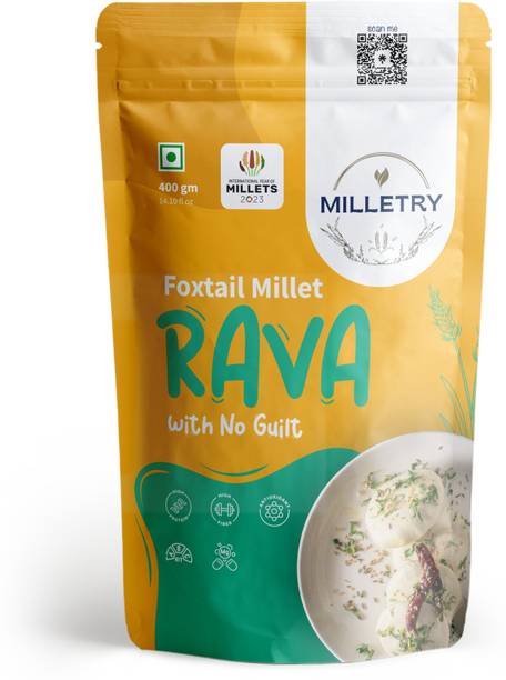 MILLETRY Foxtail Millet Rava for Idli, Upma - Whole Grain Raw Millets - Superfood -