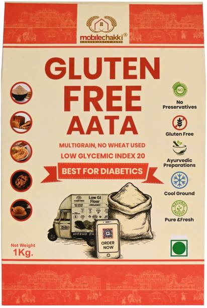 MOBILE CHAKKI Gluten Free Atta for Diabetics Low GI 20, Wheat Free