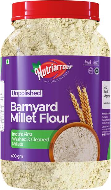 Nutriarrow Unpolished Barnyard Millet Flour, Washed and Cleaned