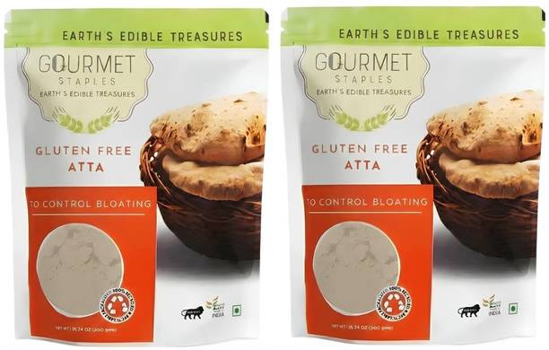 Gourmet Staples Ancient Grain Gluten-Free Atta (Pack of 2), High Protein & Fiber, For Soft Rotis