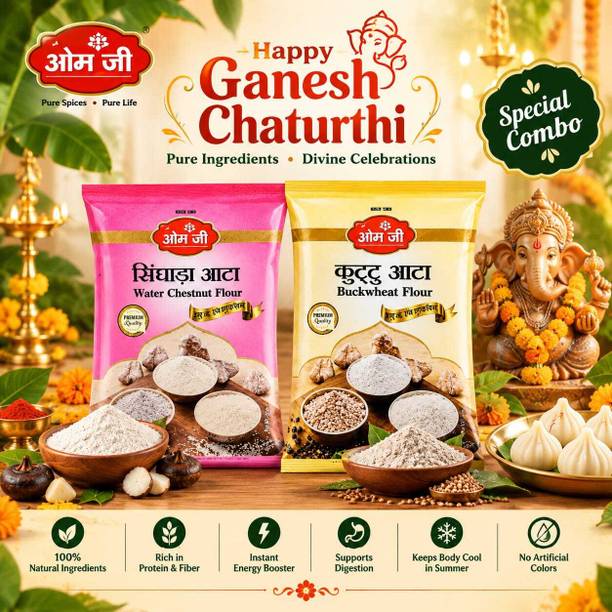 JEEOMJEE Vrat Combo – Singhara, Kuttu - 500G EACH