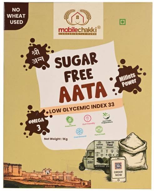 MOBILE CHAKKI Sugar Free Diabetic Multigrain Atta Low GI 33, High Fiber