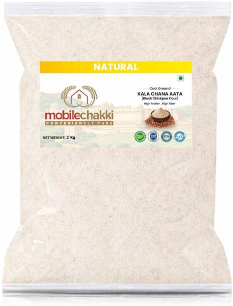 MOBILE CHAKKI Premium Kala Chana Atta | Bengal Gram Flour | High Protein & Fiber Rich