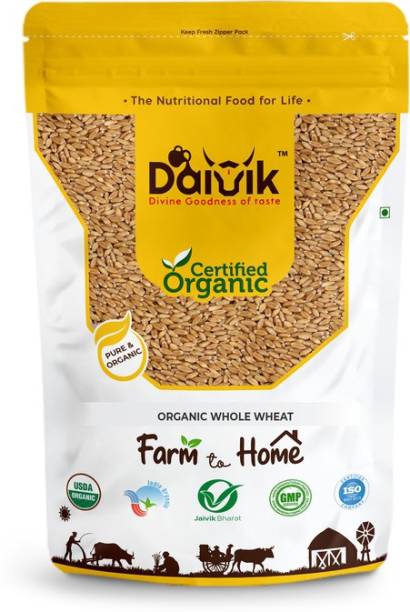 DAIVIK ORGANIC WHOLE WHEAT-SHARBATI/GODHUMAI-1Kg Whole Wheat