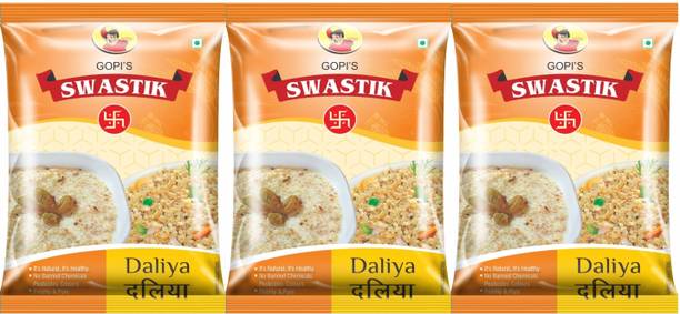 Swastik Daliya/Broken Wheat | High Fiber & Protein | For Porridge, Khichdi, Upma & Kheer