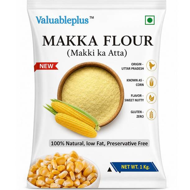 valuableplus Deshi Makka Flour, Makka Atta (Corn Flour), 100% Natural From Village