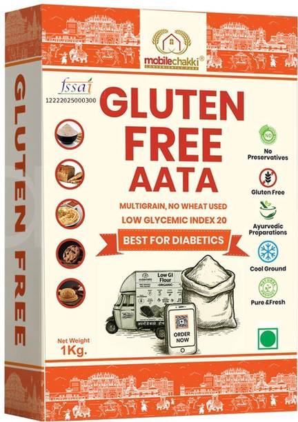 MOBILE CHAKKI Gluten-Free Multigrain Atta | Low GI 20 | Sugar Control | Diabetic Friendly