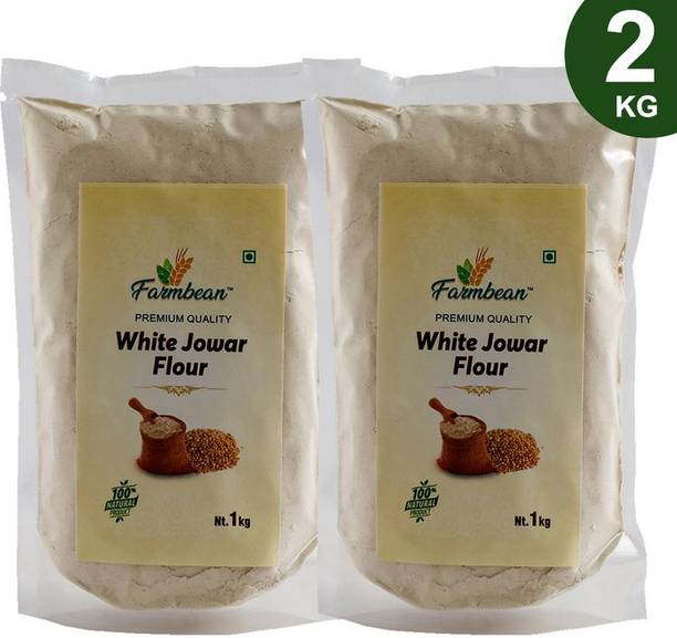 Farmbean Organic Jowar Flour 1Kg | Jawar Ka Atta | Sorghum Flour | Jonna Flour
