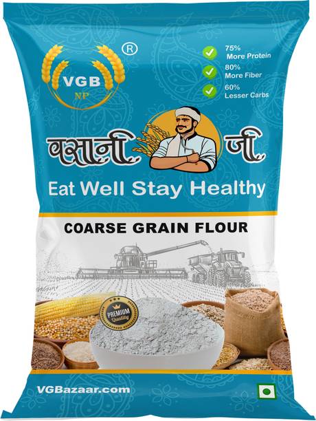 VGBNP 100% Natural & Original Coarse Multigrain mix Flour Mota Anaj ka Atta- 1kg