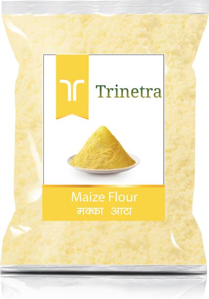 Trinetra Best Quality Makka Atta (Maize Flour)-500gm (Pack Of 1)