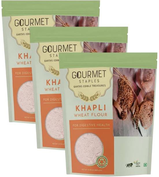 Gourmet Staples Khapli wheat Atta, Blood Sugar Control & Easy Digestion