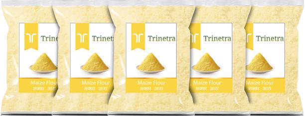 Trinetra Best Quality Makka Atta (Maize Flour)-500gm (Pack Of 5)