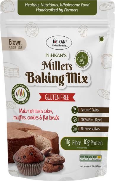 NIHKAN Baking Millets Mix - Gluten Free - Made of Sprouted Millets