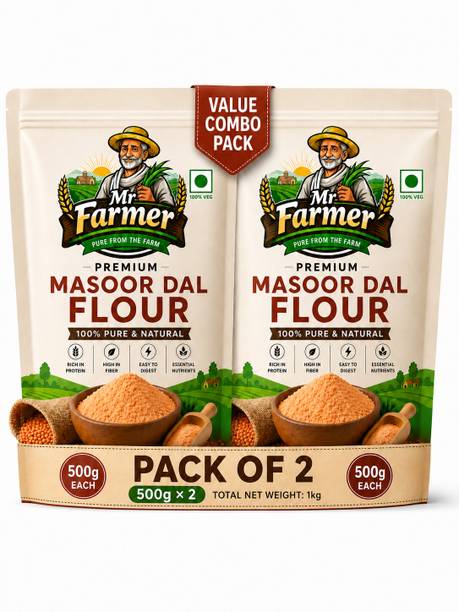 MR FARMER Premium 100% Masoor Dal Flour
