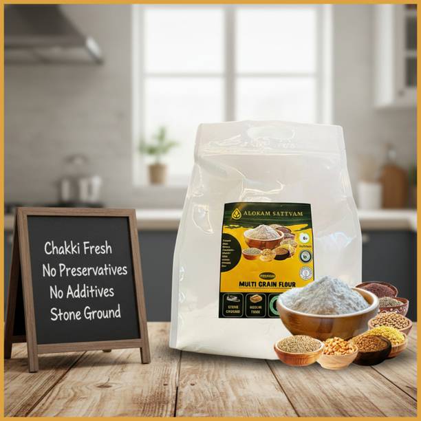ALOKAM SATTVAM Chakki Fresh Premium Multigrain Flour