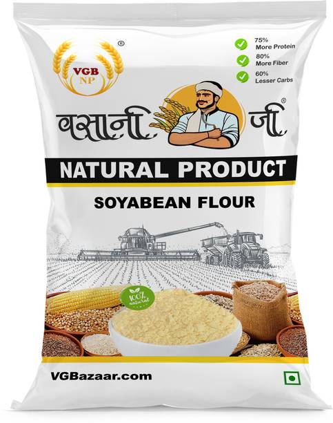 VGBNP Natural Soyabeen Flour ( Soyabean Atta ) High Protein Soyabean Powder - 500g